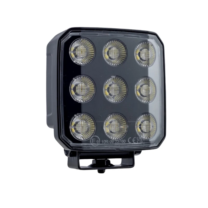 LED-Arbeitsleuchte im dunklen Look mit gebogenem Rand / 65W