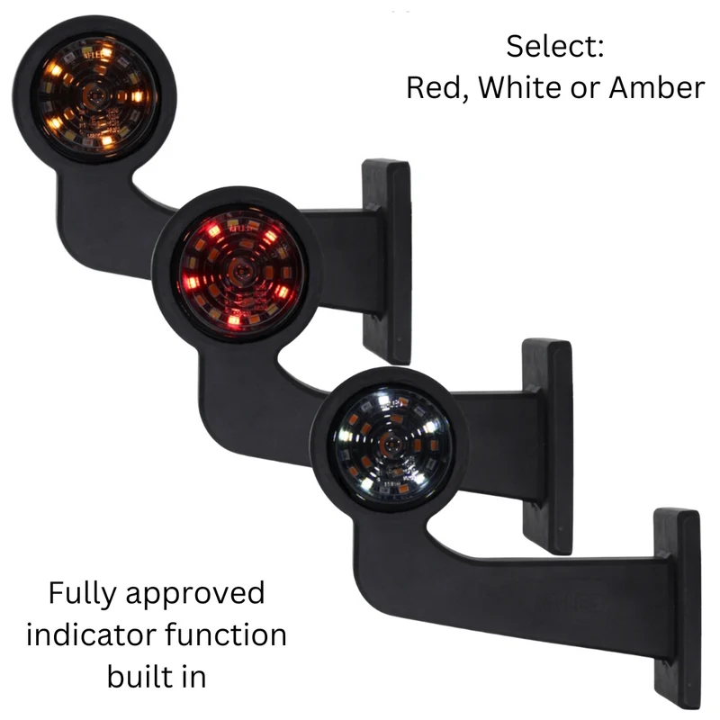 Getönte lange dänische LED-Begrenzungsleuchte / dreifarbig mit Blinkerfunktion