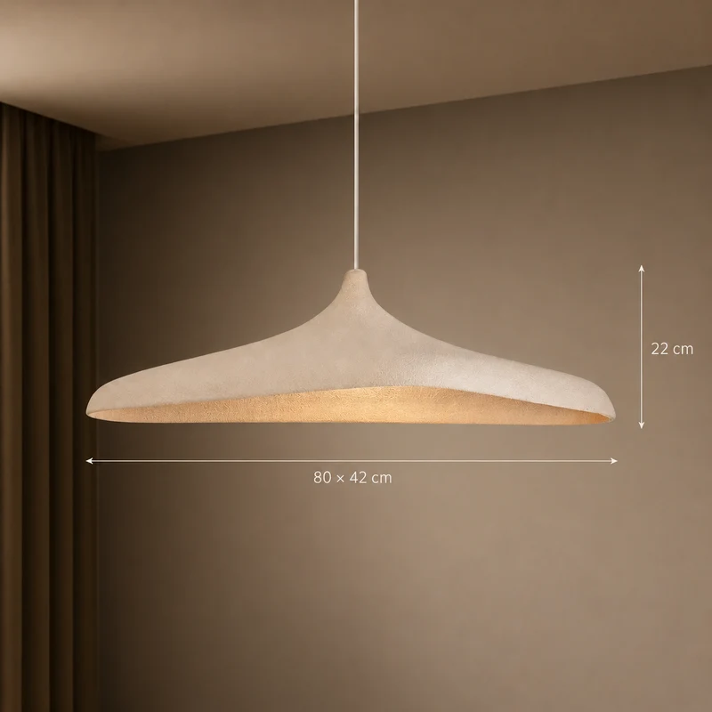 Pendelleuchte Wabi-Sabi Betonoptik – Zelinea