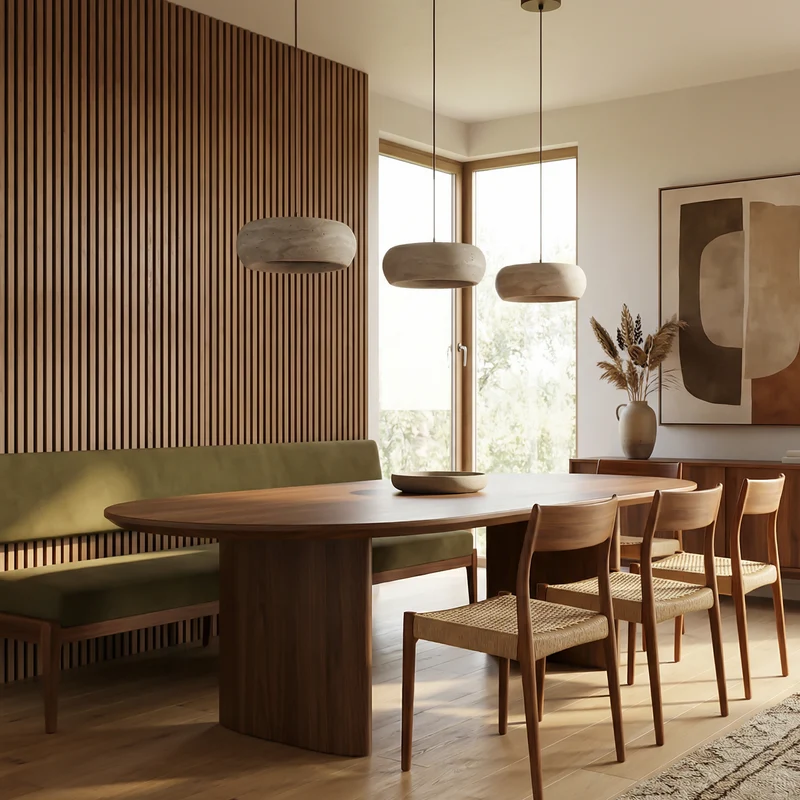 Hängelampe aus gelbem Travertin für Wohnzimmer und Esszimmer – Armonelo