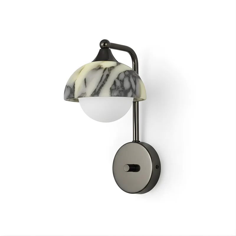 Wandleuchte aus Alabaster für luxuriöses Schlafzimmer – Alumina