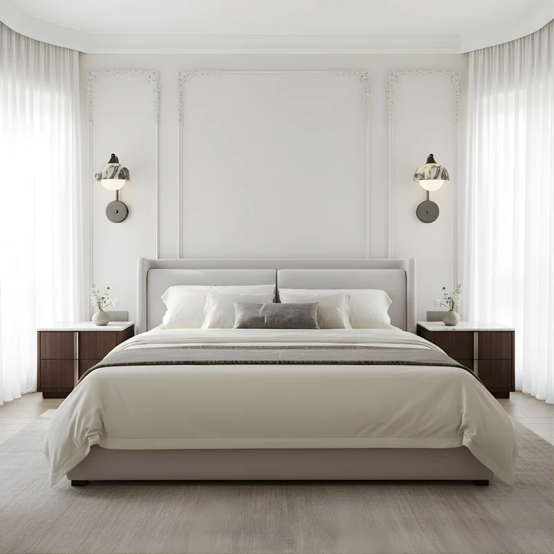 Wandleuchte aus Alabaster für luxuriöses Schlafzimmer – Alumina