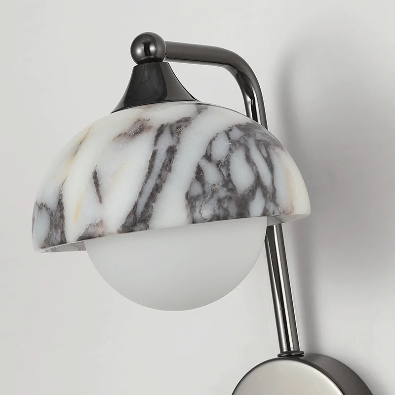 Wandleuchte aus Alabaster für luxuriöses Schlafzimmer – Alumina