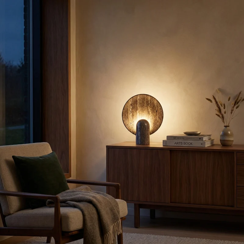Minimalistische Tischlampe aus Harz – Creatisio