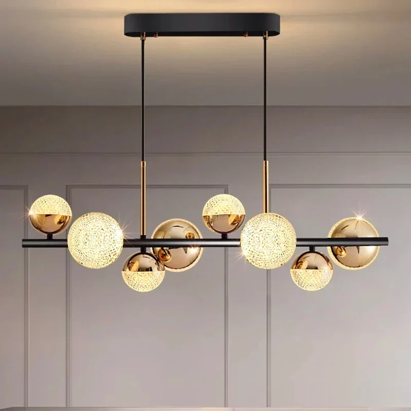 Moderne Acryl-Pendelleuchte für Esszimmer – Ornelia