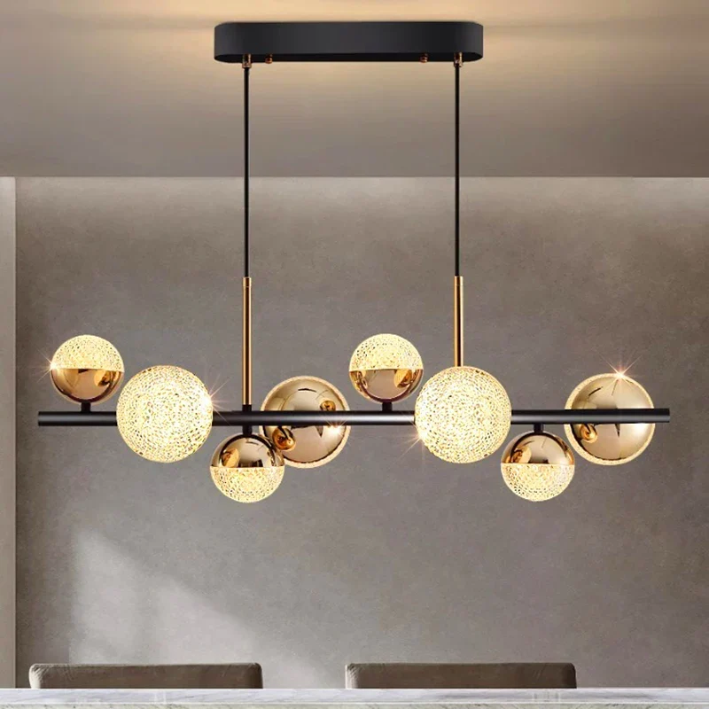 Moderne Acryl-Pendelleuchte für Esszimmer – Ornelia