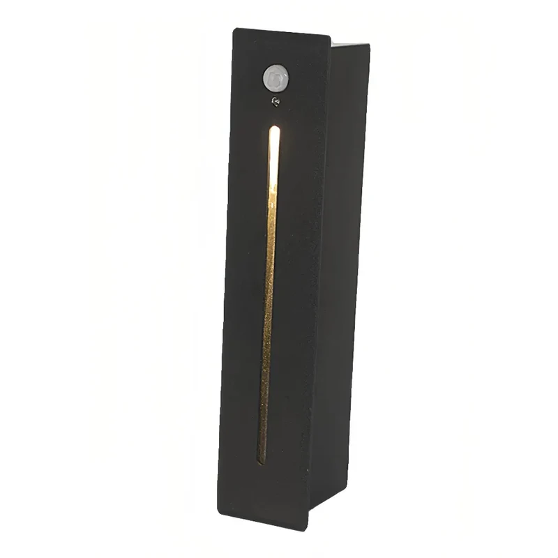 LED Treppen-Wandeinbauleuchte rechteckig mit Bewegungsmelder, IP65