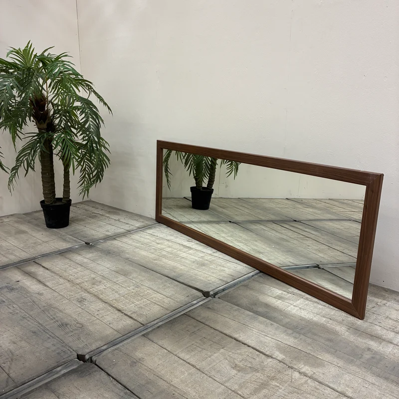 Wandspiegel 200x71cm Ganzkörperspiegel Holzrahmen Braun Nussbaum Spiegel Gebraucht