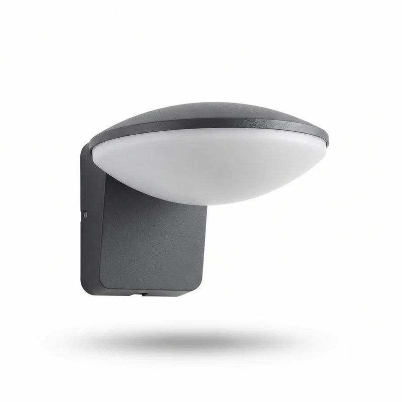 Solarwandleuchte im Untertassen-Design – Arthemysia