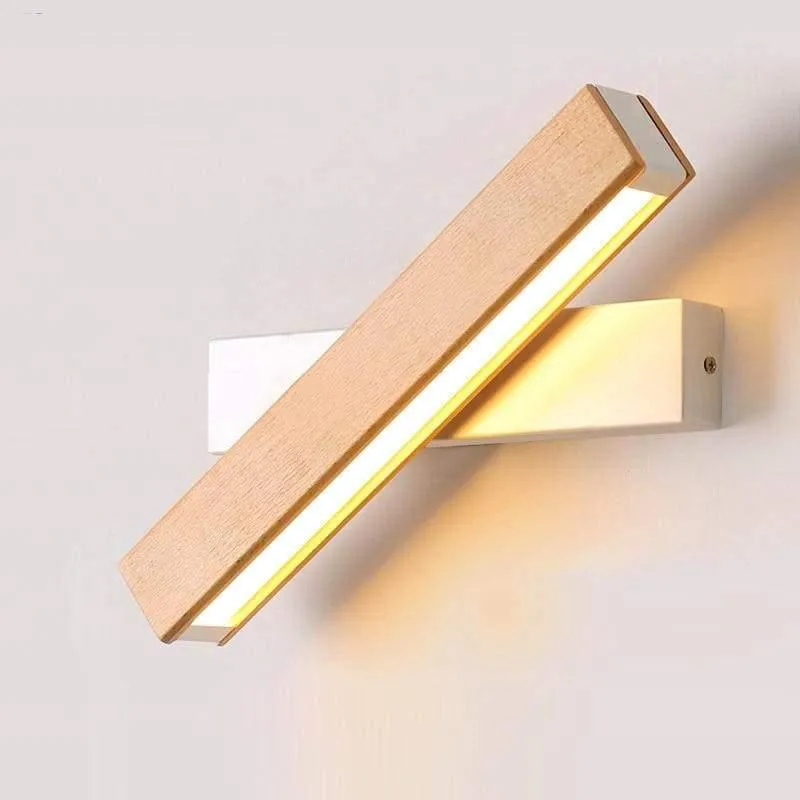 Wandleuchte aus Holz und Metall für Wohnzimmer – Armonéa