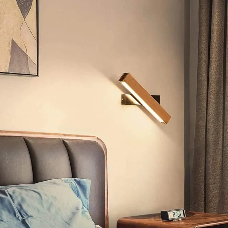 Wandleuchte aus Holz und Metall für Wohnzimmer – Armonéa