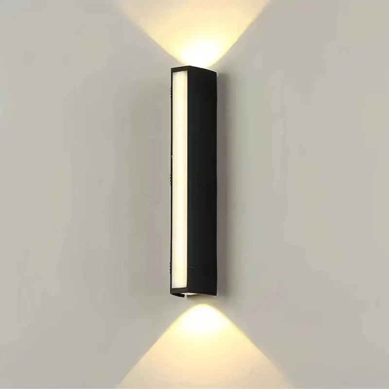 LED-Außenwandleuchte in Schwarz für den Außenbereich, IP65