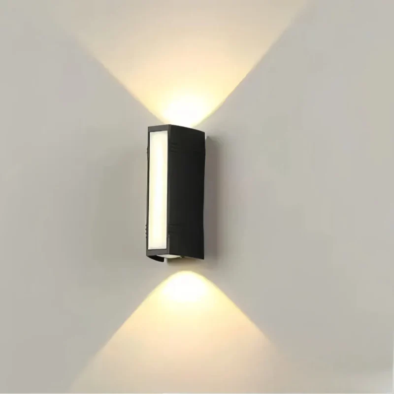 LED-Außenwandleuchte in Schwarz für den Außenbereich, IP65