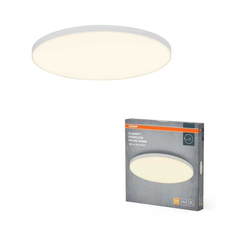 OSRAM Planon Frameless Round Deckenleuchte, 28W, 450mm