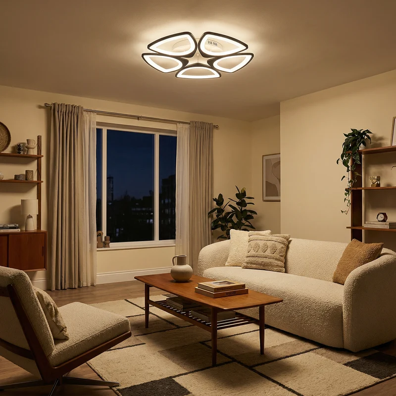 Moderne geometrische LED-Deckenleuchte – Stellure