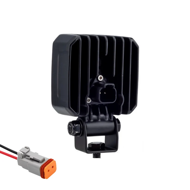 LED-Arbeitsleuchte im dunklen Look mit gebogenem Rand / 30W