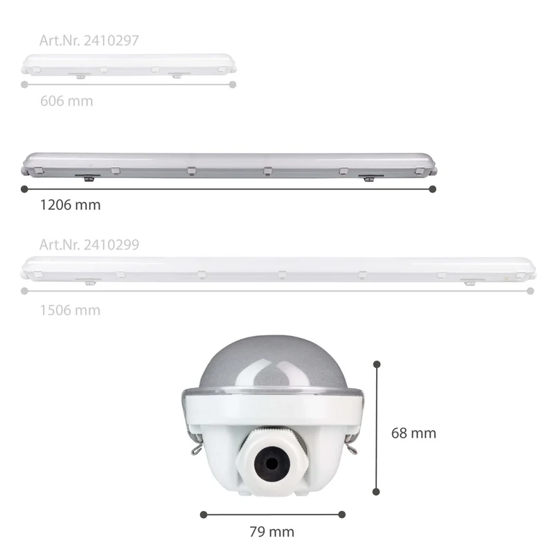 Philips LED-Leuchtstoffröhrenleuchte Light Pro mit 120 cm LED-Streifen – Verbindbar – Netzschalter – Energieeffizienzklasse B – 5400 lm – 185 lm/W – 30 W – 4000 K
