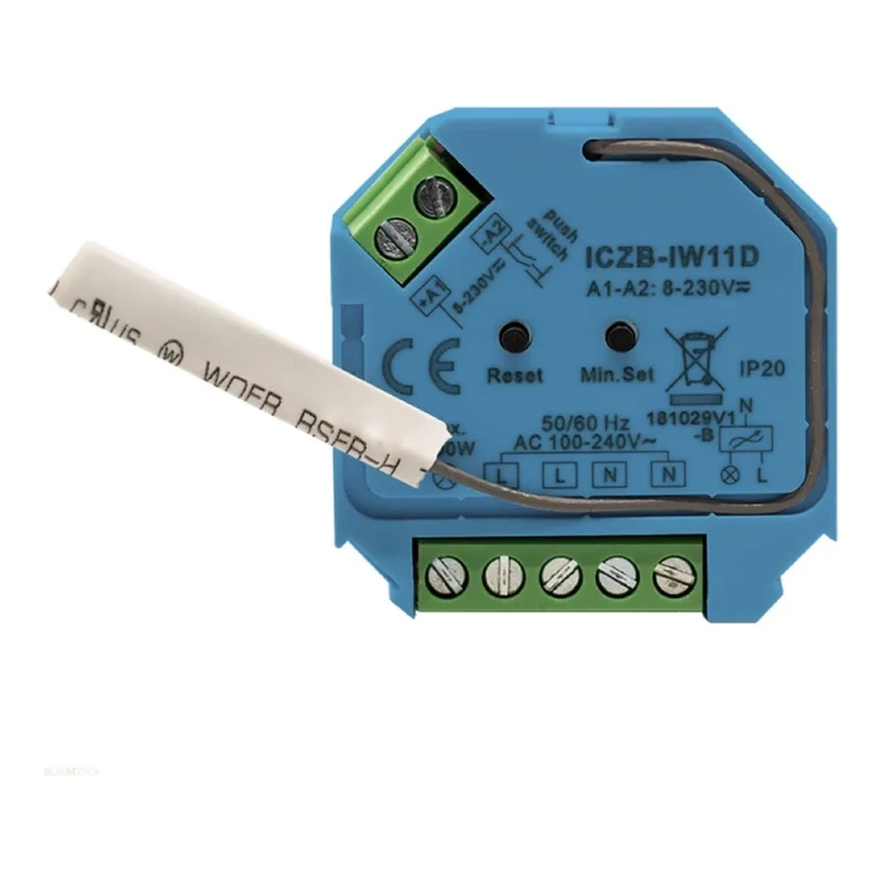 iCasa - Zigbee-Einbaudimmer max. 200 W LED – Neutralleiter erforderlich