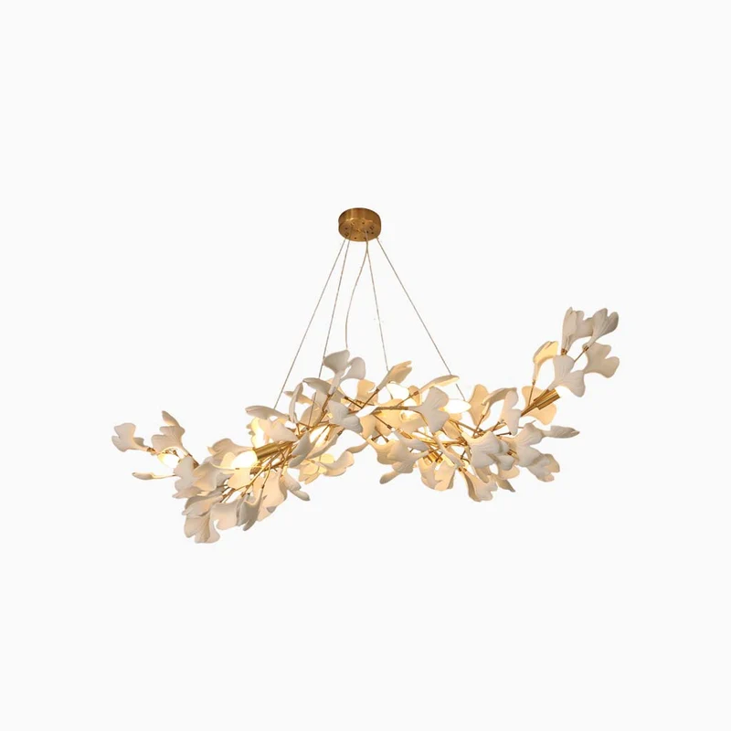 Chandelier Artistic Decorative Ginkgo Leaves