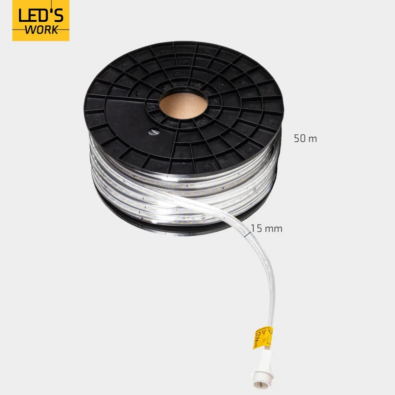 LED Lichtschlauch 370W 40000lm 5000K kaltweiß IP65 - LED's Work