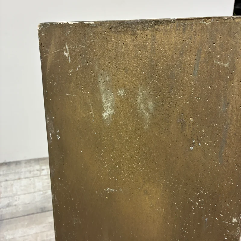 Pflanzkübel Säule Hoch Pflanzgefäß Gold Vintage Übertopf Gebraucht
