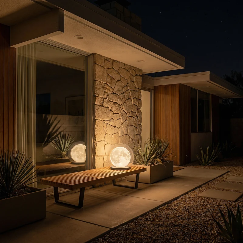 Design-Außenlampe aus Edelstahl – Novalume