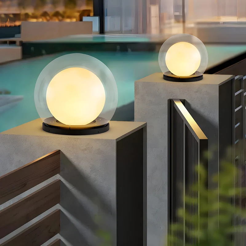 Design-Außenlampe aus Edelstahl – Novalume