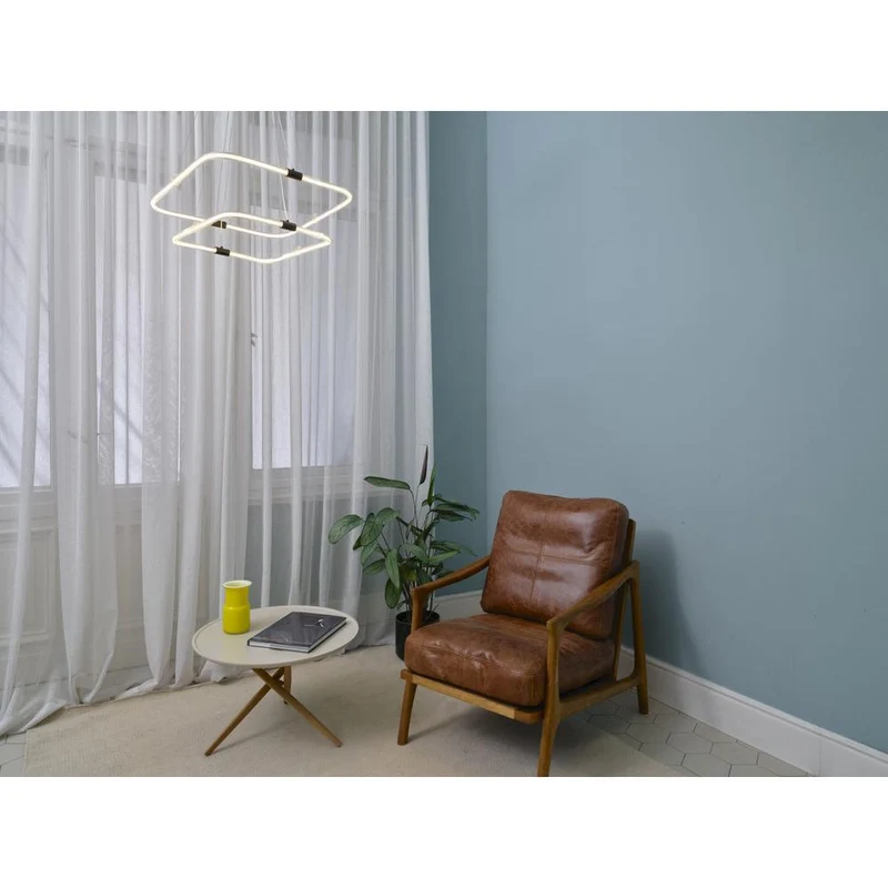 OSRAM DECOR Tetragon Pendelleuchte, 23W, 3000K, 2500lm, Warmweiß, Click DIM