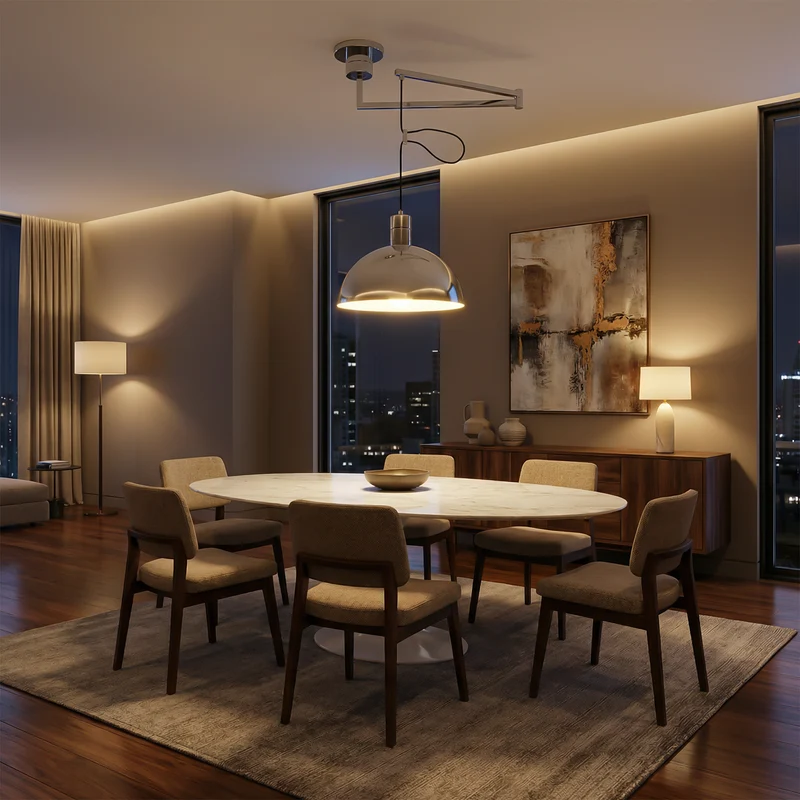 Minimalistische nordische LED-Hängeleuchte für Küchen und Arbeitszimmer – Célinova