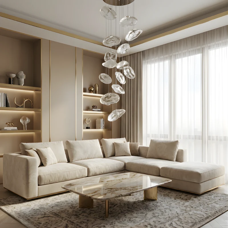 Moderne dimmbare Hängelampe für Schlafzimmer und Wohnzimmer – Celescaire
