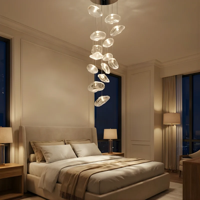 Moderne dimmbare Hängelampe für Schlafzimmer und Wohnzimmer – Celescaire