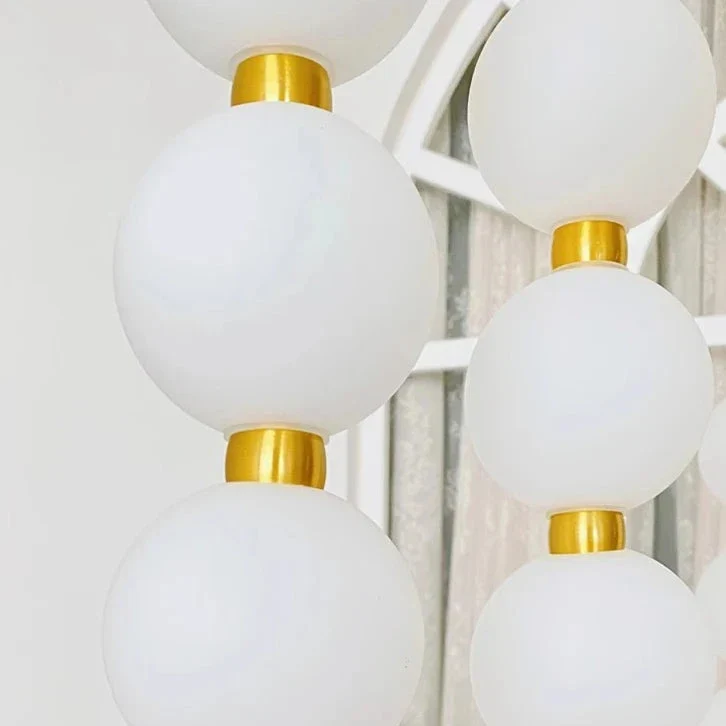 Moderne LED-Hängeleuchte aus Legierung für Wohnzimmer – Argentique