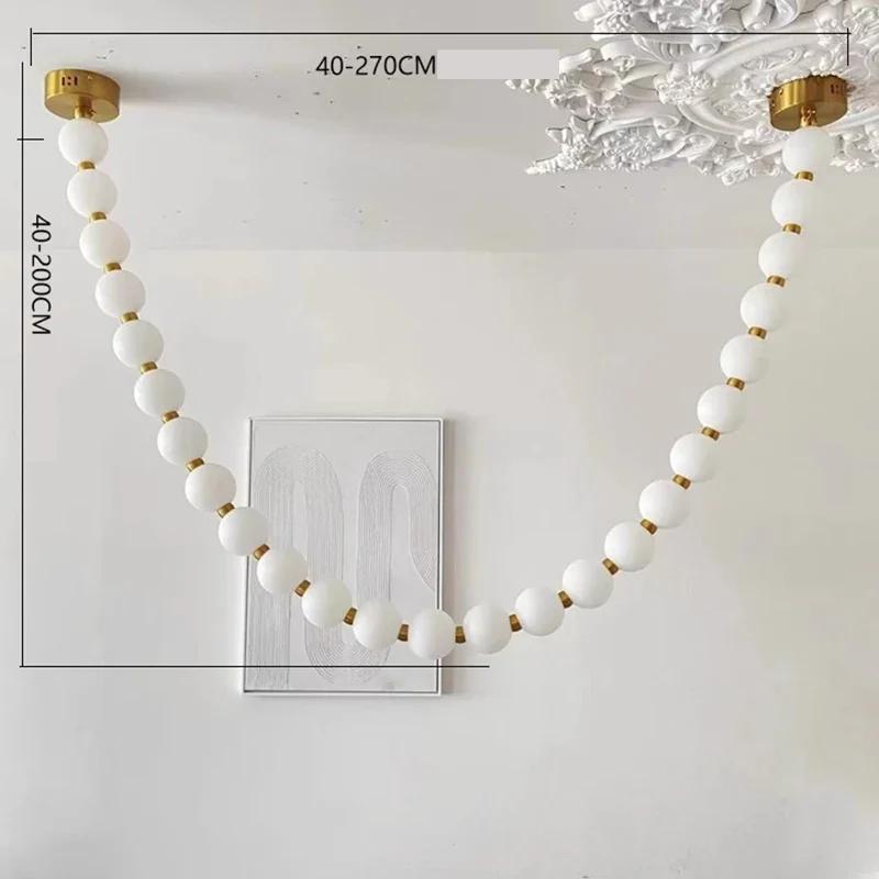 Moderne LED-Hängeleuchte aus Legierung für Wohnzimmer – Argentique
