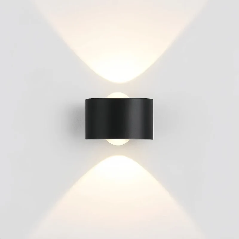 Moderne LED Außenwandleuchte Up & Down IP65 rechteckig