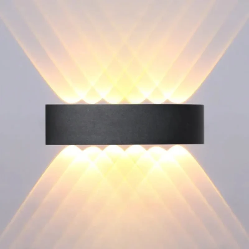 Moderne LED Außenwandleuchte Up & Down IP65 rechteckig
