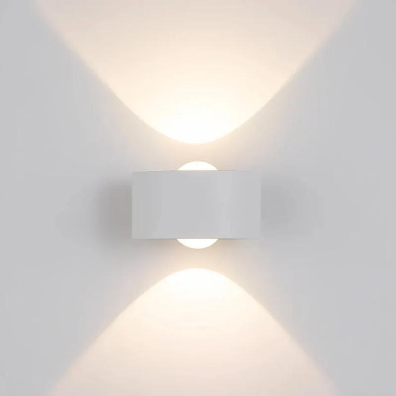 Moderne LED Außenwandleuchte Up & Down IP65 rechteckig