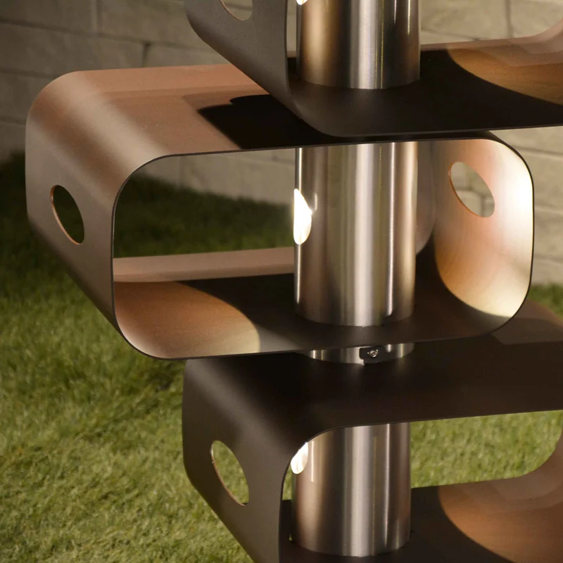 Stainless Steel Floor Lamp CUBICA by Hi.Project for Brillamenti
