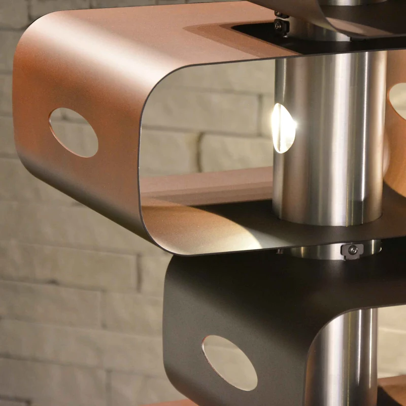 Stainless Steel Floor Lamp CUBICA by Hi.Project for Brillamenti