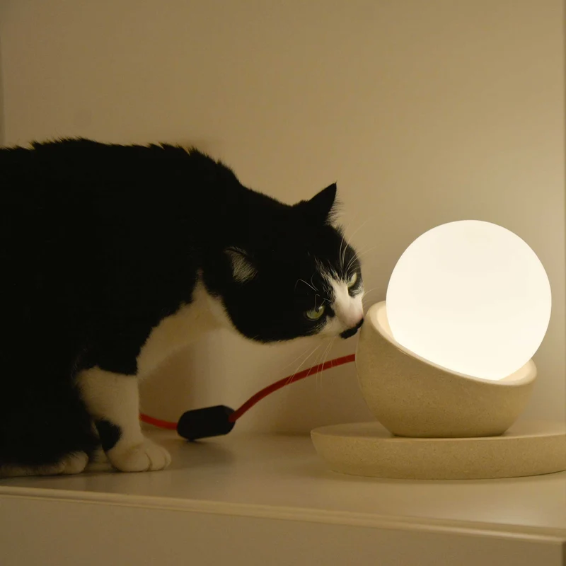 Stone Table Lamp LUNA by Hi.Project for Brillamenti
