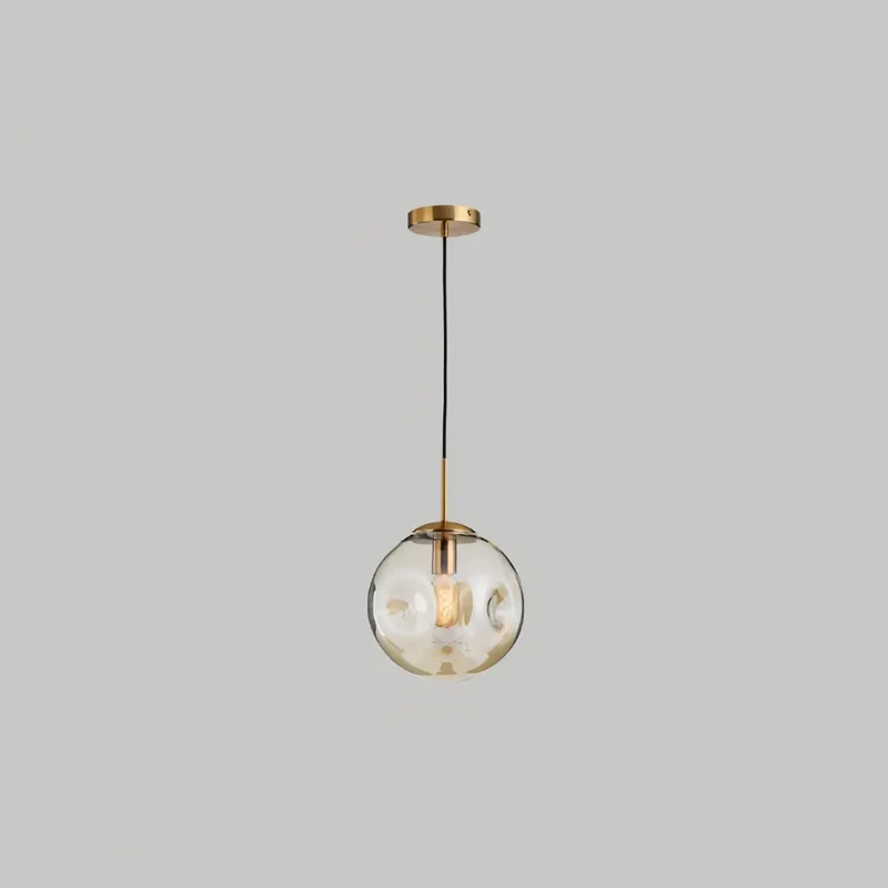 Moderne Pendelleuchte aus mundgeblasenem Glas für das Esszimmer
