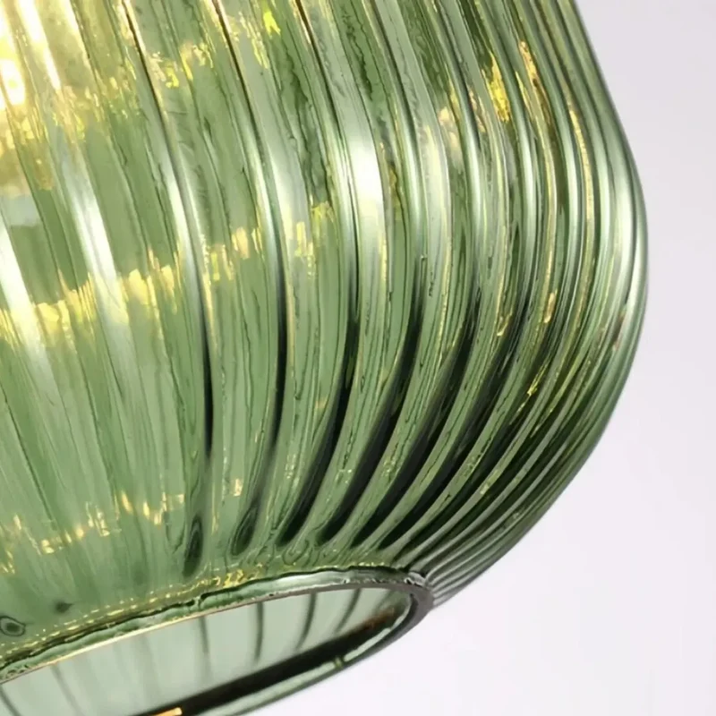 Vintage Glas-Pendelleuchte für das Esszimmer
