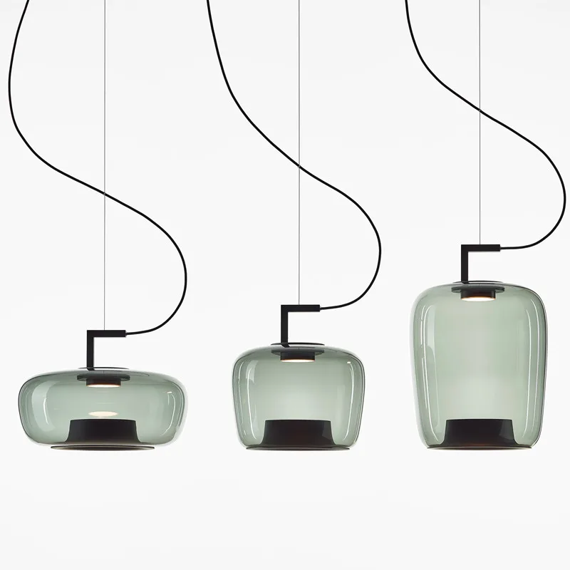 Art-Déco-Hängelampe aus Glas und Stein – Zeldigno