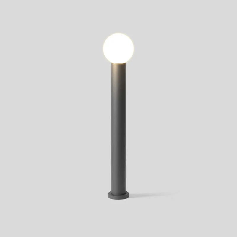 LED-Gartenkugel-Lampe aus schwarzem Metall – Orbiron
