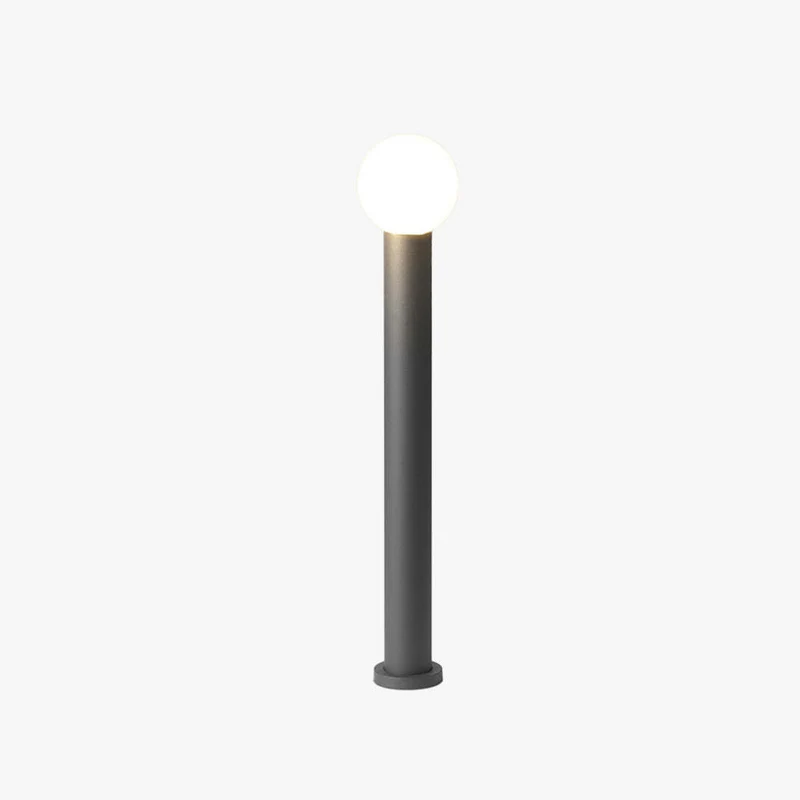 LED-Gartenkugel-Lampe aus schwarzem Metall – Orbiron