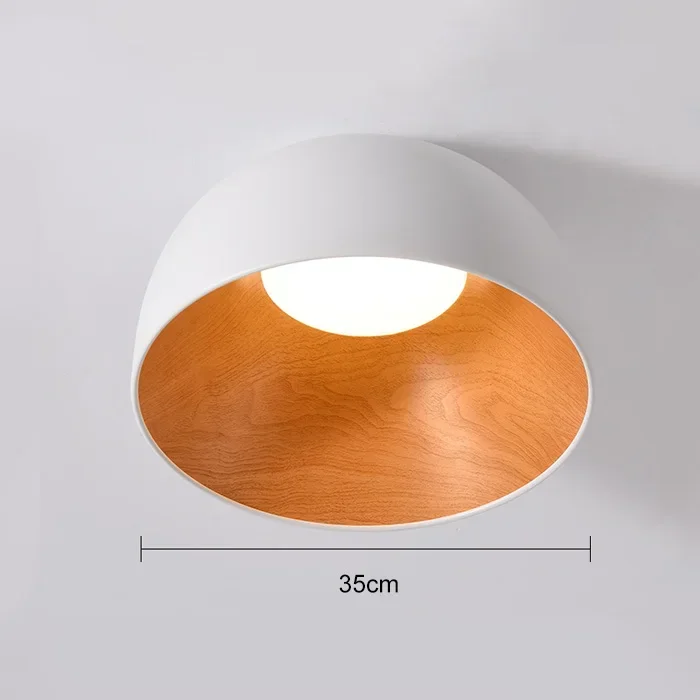 Moderne Deckenleuchte aus schwarzem Metall und Holz – Maderique