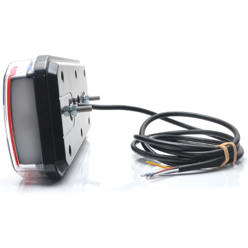WAS W185DD S2 Großes rechteckiges Neon-Anhängerlicht mit dynamischem Blinker / 12"