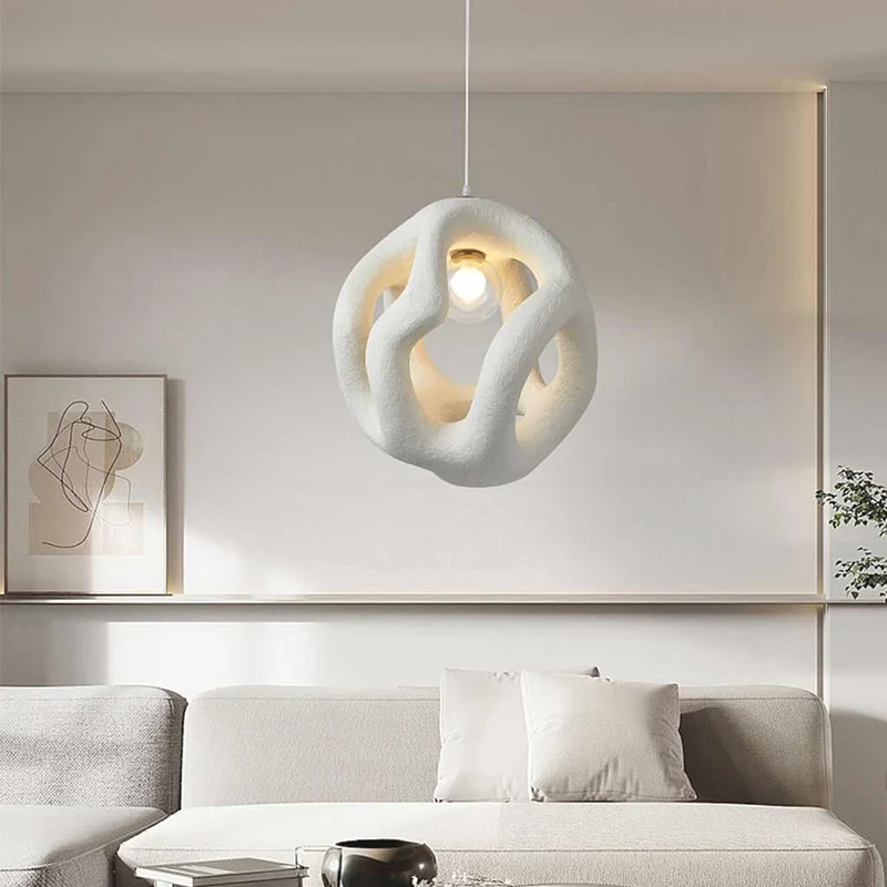 Pendant Light Minimalist Wabi-Sabi Cement Hollow