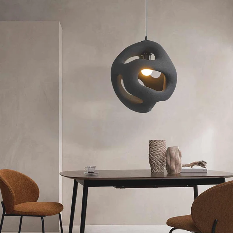 Pendant Light Minimalist Wabi-Sabi Cement Hollow