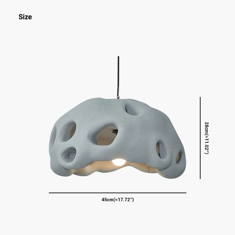 Pendant Light Minimalist Wabi-Sabi Cement Hollow