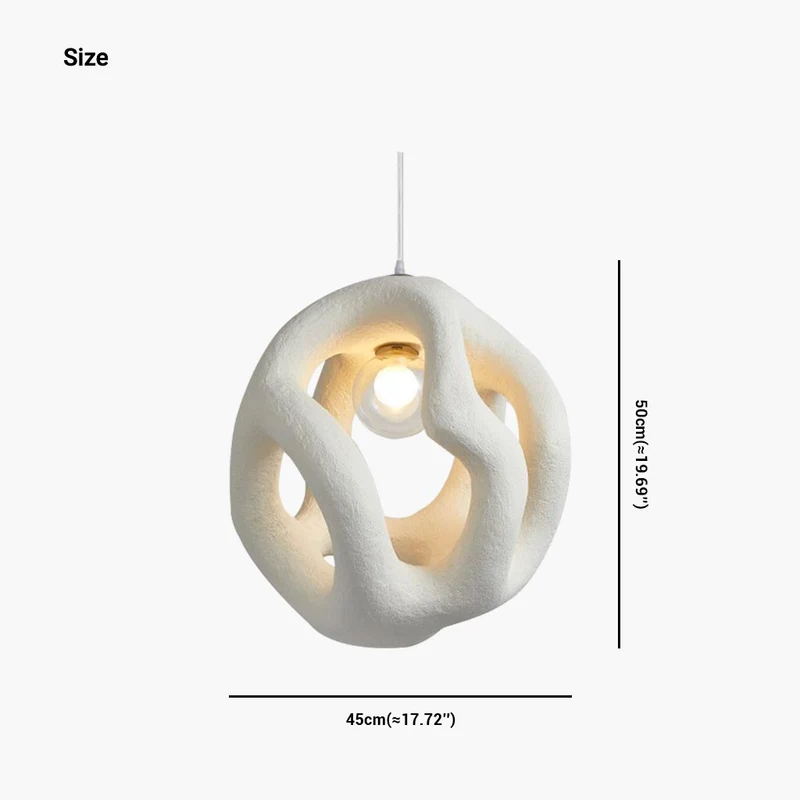 Pendant Light Minimalist Wabi-Sabi Cement Hollow